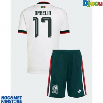 Meksiko Orbelin Pineda #17 Gostujuci Dres za djecu SP 2026 Kratak Rukav (+ Kratke hlače)